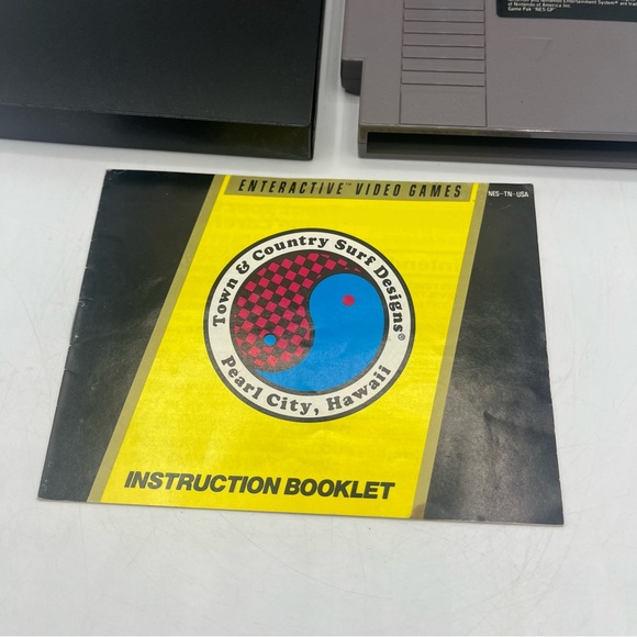 T&C T C Surf Designs Wood & Water Rage Nintendo NES CIB Complete In Box w Manual - Picture 2 of 16